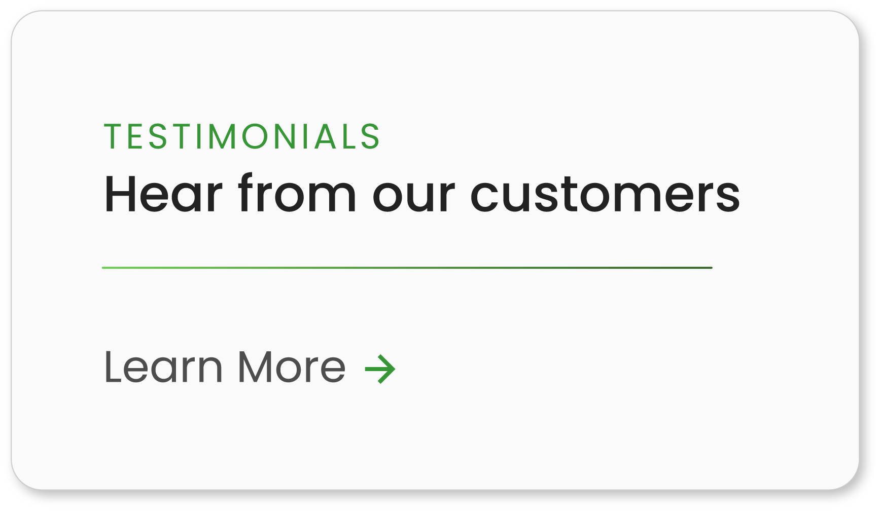 Hear from our customers